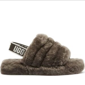 BRAND NEW UGG GIRLS FLUFF YEAH MARBLE SLIDE SANDAL R3